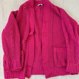 American Eagle Outfitters Vibrant Pink Cardigan